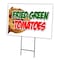Signmission Fried Green Tomatoes Yard & Stake outdoor plastic coroplast window, C-1216-DS-Fried Green Tomatoes C-1216-DS-Fried Green Tomatoes - alternate 1